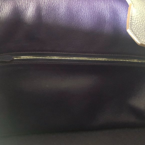 Hermes Togo Birkin Bag; Iris; 40; Palladium - Picture 5 of 7